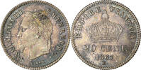 France 20 Centimes Napoleon III, Strasbourg, Silver -
