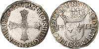 France 1/4 Ecu Henri IV, Saint-Lô, Silver, Gadoury:596A -