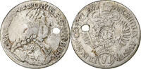Austria 6 Kreuzer Charles VI, Hall, Silver, KM:1569 -