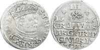Duchy of Livonia 3 Gröscher Stephen Báthory, Riga, Silver -