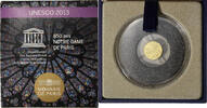 France 5 Euro Unesco, Notre-Dame de Paris, Proof, MDP, Gold -
