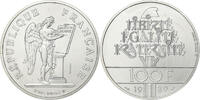 France 100 Francs Droits de l'Homme, MDP, Pattern, Silver -