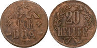 German East Africa 20 Heller Wilhelm II, Tabora, Copper -