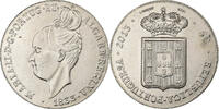 Portugal 5 Euro Maria II, Lisbon, Cupronickel, KM:832 -