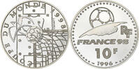 France 10 Francs Worldcup 1998, MDP, Proof, Silver -