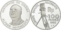 France 100 Francs Alfred Hitchcock, Centenaire du Cinéma, MDP, Proof -