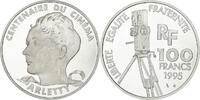 France 100 Francs Arletty, Centenaire du Cinéma, MDP, Proof, Silver -