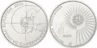 Portugal 8 Euro Enlargement of EU, Lisbon, Silver, KM:753 -