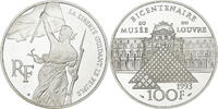 France 100 Francs Liberté guidant le peuple, MDP, Proof, Silver -