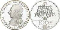 France 100 Francs La Fayette, MDP, Proof, Silver, KM:962a -