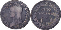 France 5 Centimes Dupré, Strasbourg, Copper, Gadoury:126 -