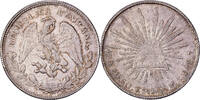 Mexico 1 Peso Zacatecas, Silver, KM:409.3 -