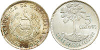 Guatemala 5 Centavos Guatemala City, Silver, KM:261 -