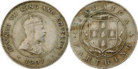 Jamaica 1 Farthing Edward VII, London, Silver, KM:21 -