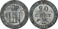 Kingdom of Westphalia 20 Centimes Jérôme Bonaparte, Cassel, Billon -