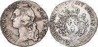 France Écu au bandeau 1747 Louis XV, Toulouse, Silver VF(20-25)
