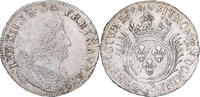 France 1/2 Ecu aux palmes Louis XIV, La Rochelle, reformed, Silver -