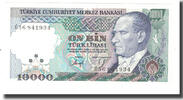 Turkey 10,000 Lira Banknote, 1970-01-14, KM:199 -