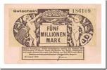 Germany 5 Millionen Mark Banknote, 1923-08-15, KM:S1102 -