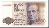 Spain 5000 Pesetas Banknote, 1979-10-23, KM:160 -