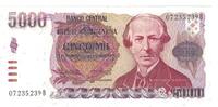 Argentina 5000 Pesos Argentinos Banknote, KM:318a -