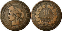 France 10 Centimes Coin, Cérès, Paris, Bronze, KM:815.1 -