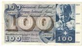Switzerland 100 Franken Banknote -
