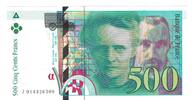 500 Francs 1994 Frankreich Pierre et Marie Curie, J014326508, UNZ- UNZ-