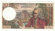 France 10 Francs Voltaire, K.103, Fayette:62.10, KM:147a -