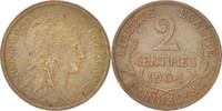 France 2 Centimes Coin, Dupuis, Paris, Bronze, KM:841 -