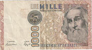 Italy 1000 Lire Banknote, 1982-01-06, KM:109a -