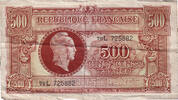 France 500 Francs Marianne, 76L725882, Fayette:VF 11.1 -