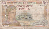 France 50 Francs Cérès, E.5244, Fayette:17.31 -