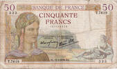 France 50 Francs Cérès, T.7619, Fayette:18.9, KM:85b -