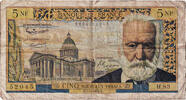 France 5 Nouveaux Francs Victor Hugo, H.83, Fayette:56.11 -