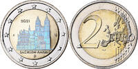 Germany 2 Euro Sachsen-Anhalt, Colourized, Stuttgart, Bi-Metallic -