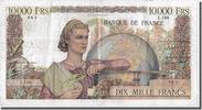 France 10,000 Francs Banknote, 10 000 F 1945-1956 ''Génie Français'' -