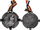 France Medaille Gloire aux Serbes, WAR, Excellent Quality, Bargas, Silvered -
