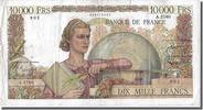 France 10,000 Francs Banknote, 10 000 F 1945-1956 ''Génie Français'' -