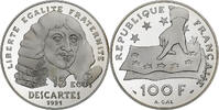 France 100 Francs Descartes, Paris, BE, Silver, Gadoury:c24 -