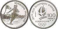 France 100 Francs Albertville - Patinage artistique, Monnaie de Paris -
