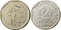 France 2 Francs Coin, Semeuse, Paris, série FDC, Nickel -