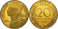 France 20 Centimes Coin, Marianne, Paris, Proof / BE -