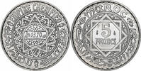 Morocco 5 Francs Mohammed V, Paris, Aluminum -