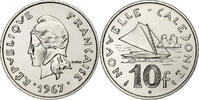New Caledonia 10 Francs Paris, Nickel, Lecompte:86, KM:5 -