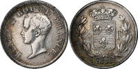 France 1/2 Franc Henri V, Silver, Gadoury:404, KM:23 -