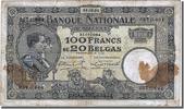 Belgium 100 Francs-20 Belgas Banknote, 1928-08-28 -