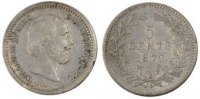Netherlands 5 Cents Coin, William III, Silver, KM:91 -