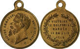 Italy Medaille Victor Emmanuel, Victoire de Solférino, Brass -