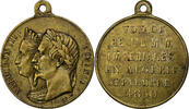 Algeria Medaille Napoléon III, Voyage en Algérie, Brass, Caqué -
